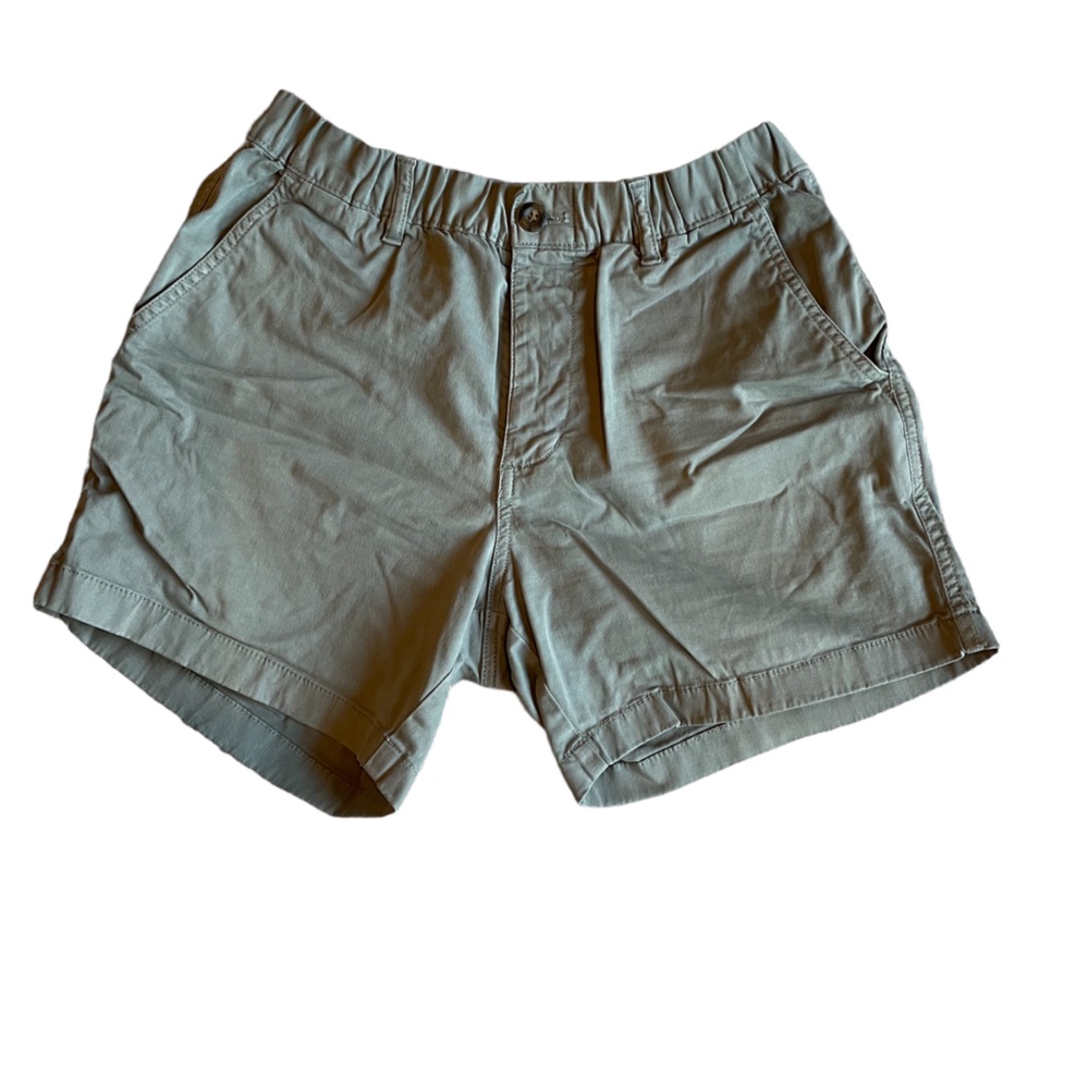 Bearbottom Mens Size M x 5.5" Stretch Waist Cotton Chino Shorts Brown